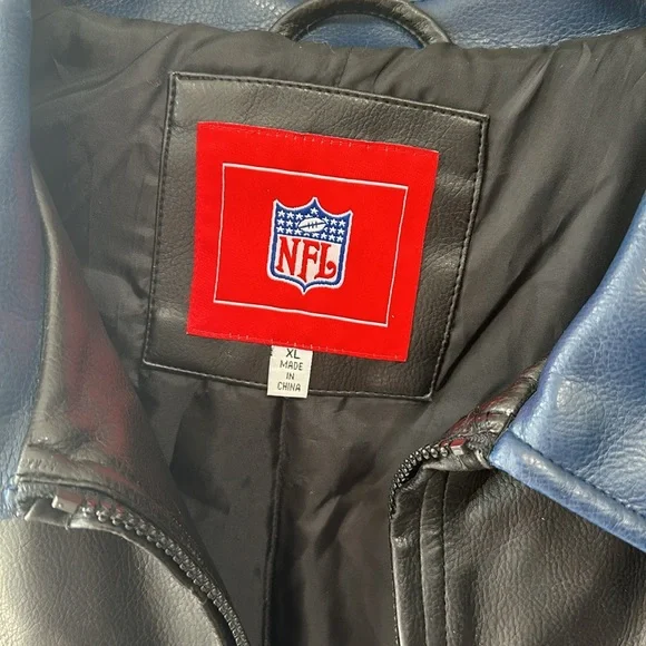 Vintage Miami Dolphins leather jacket Men